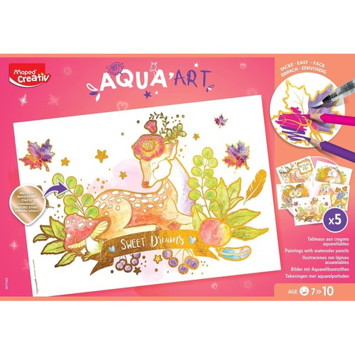 Coffret coloriage aquarelle - coffret,