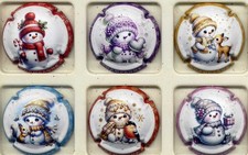 .Générique Bonhomme de neige nouvelle série de 6 capsules (g36)