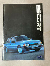 CATALOGUE FORD ESCORT 09/1986
