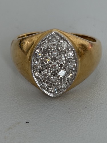 7594 bague vintage jaune - bague,