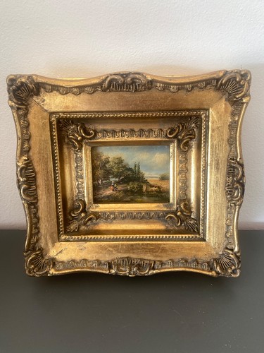 Petite peinture ancienne xixe - peinture,