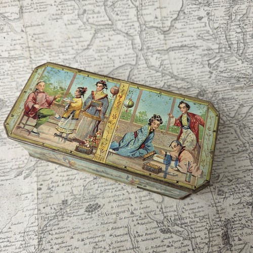 Boite ancienne publicitaire - boite,