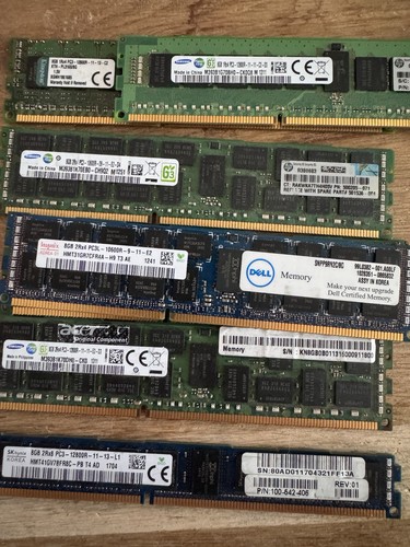 Lot barrettes ram ddr3 ecc - 7,