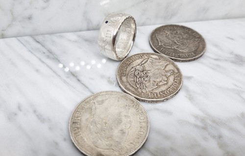 Bague pièce monnaie 5 - bague,