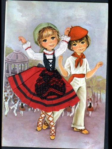 Danse basque danseuse - danseuse, au