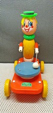 Ancien Jouet Vintage Clown Musicien Xylophone Educa Lux Made in France