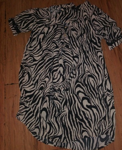 Bags zebra print tunic xs - t,