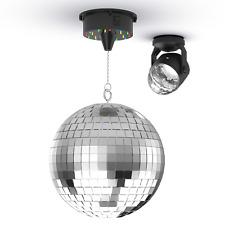 Boule à facette DJ light effect disco ball boule décoration miroir, moteur rotat