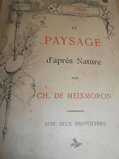 Catalogue paysage d'après Nature 1890 apprendre a peindre  ( ref 82 )