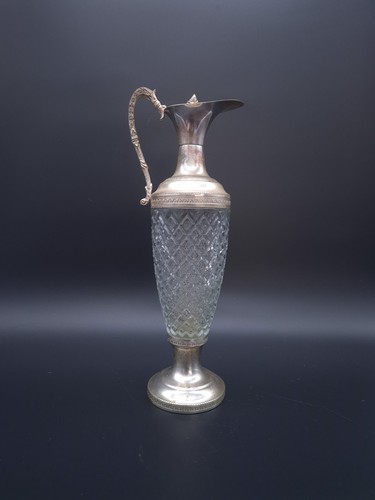 Carafe aiguière verre - verre, taillé
