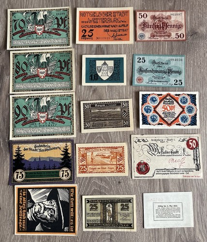 Lot billets allemand - de, 15