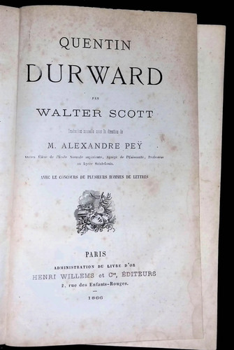 Scott quentin durward - quentin,