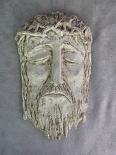 PLÂTRE ancien, présentant le visage de JESUS-CHRIST.