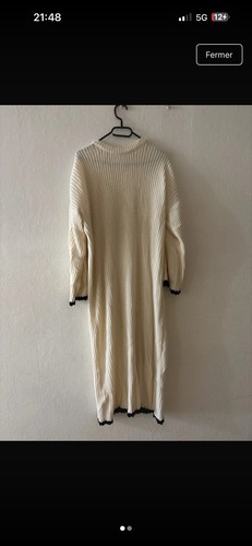 Robe pull femme midi tricot