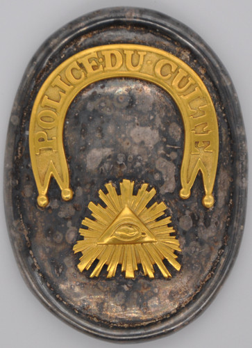 Plaque métier police du - de,