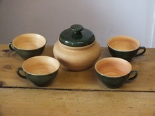 4 tasses à café + sucrier