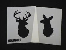 Cerf Ensemble Pochoir Décor 4