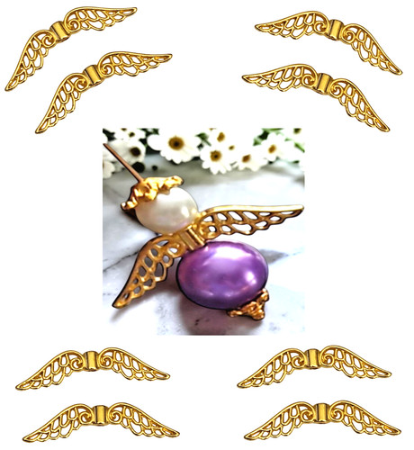 Ailes ange perles - 30,