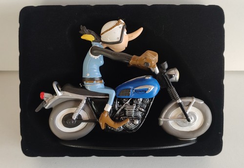 Figurine moto résine joe - figurine,