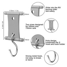 Crochets d'auvent de