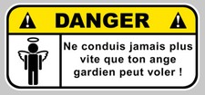 Sticker attention danger - attention,