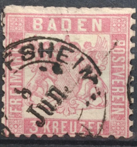 Timbre allemagne baden - timbre,
