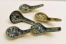Ancien Chinois Bleu Blanc