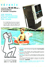 Publicité Advertising 25.03. 1960  caméra Sem 8 mm auto Véronic