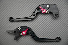 Paire de Levier leviers lever flip-up CNC Noir Honda Dominator NX 650