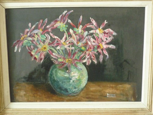 Peinture bouquet dahlias - bouquet,