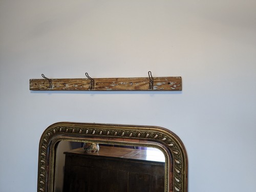 Vintage wood and iron coat - and,