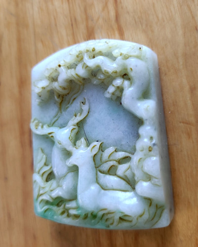 Jade chinois ancien décor - jade,
