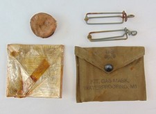 US WW2 / Kit US M1 pour étanchéité du masque à gaz  ( authentique )