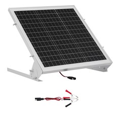 Uimoso Chargeur solaire monocristallin 20 W 12 V avec régulateur MPPT