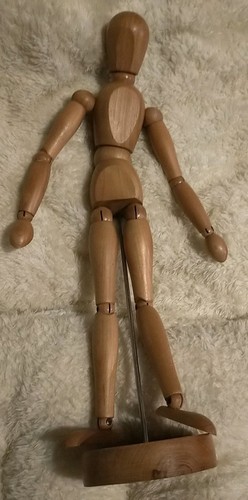 Mannequin articulé bois - mannequin,