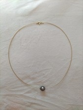 BEAU COLLIER EN OR 18K PERLE DE TAHITI or 18 carats
