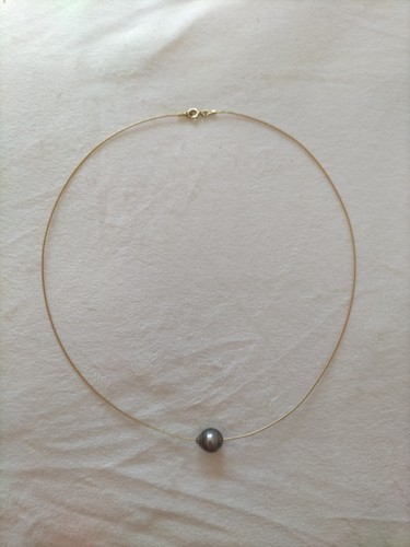 Beau collier 18k perle - or,