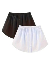 Réglable Femmes Mini Chemise Queue Jupes Chemisier Ourlet Détachable sous-Jup...