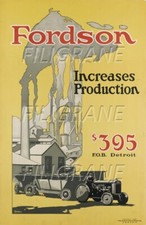 FORDSON TRACTEUR Rgbz - POSTER HQ 50x70cm d'une AFFICHE VINTAGE