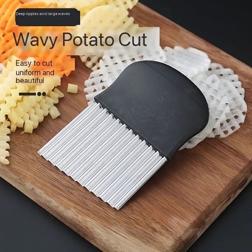 Coupe frites ondulé - en, acier