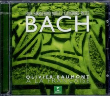 BACH  four harpsichord suites, clavIchord pieces  OLIVIER BAUMONT