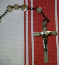 Ancien Bout De Chapelet Perles