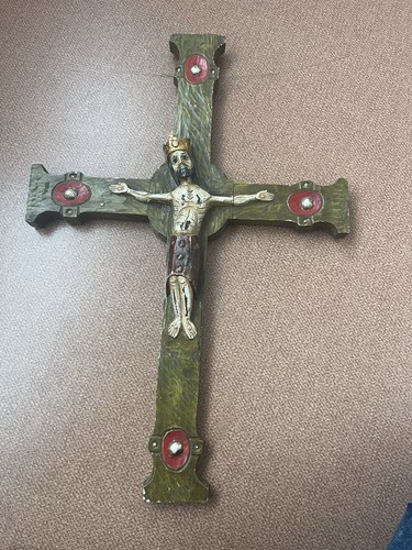 Grande croix christ - en, bois