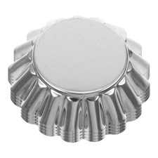 4 pièces en alliage d'aluminium ovale tarte moule chrysanthème forme
