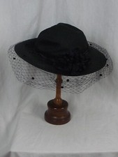 Chapeau voilette paille - en,