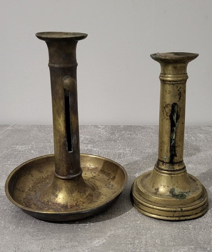 Bougeoirs ancien poussoir - bougeoirs,