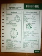 OM314 Fiche Technique Mercedes