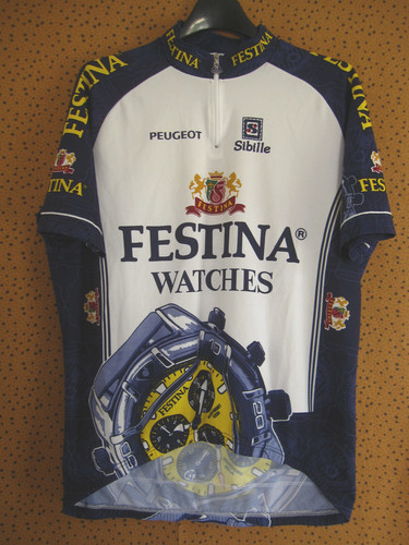 Maillot cycliste festina - maillot,