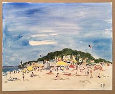 Aquarelle Pasyage Mer Plage