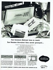 Publicité Advertising 320 1966  rasoir electrique Sunbeaum coffret cadeau Noel